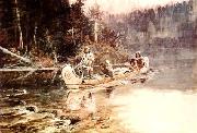 Charles M Russell On the Flathead oil painting reproduction